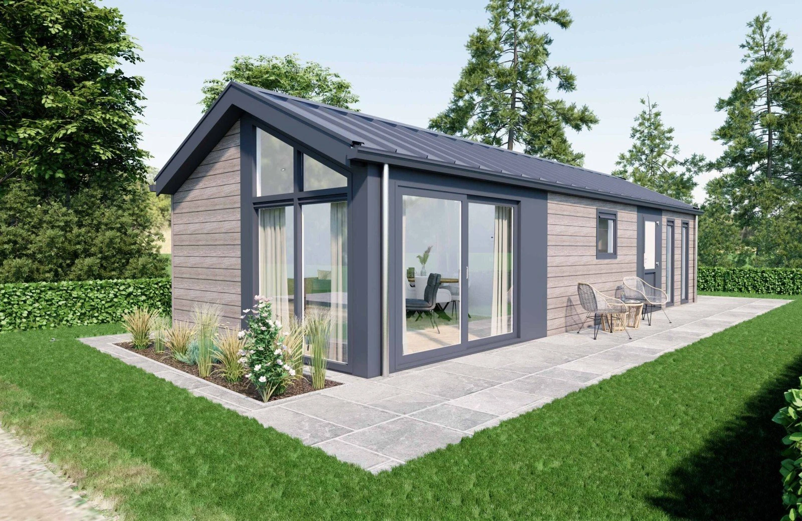 Chalet totaal meerpaal 4p strandloper 2 h