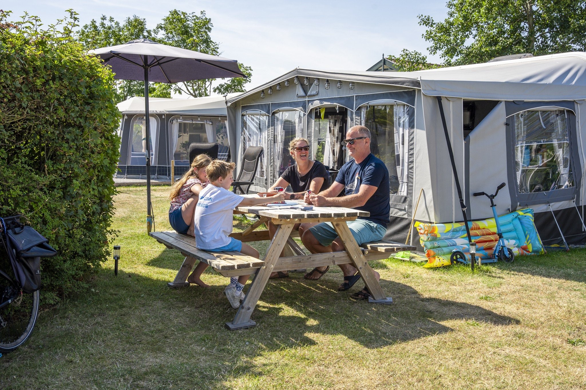 Strandloper kamperen